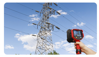 Caméra acoustique UT568B avec réseau de 128 micros, détection PD à 150 m, analyse PRPD pour la détection des décharges électriques partielles et des fuites de gaz