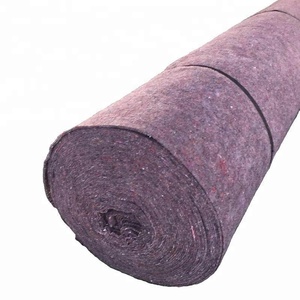 Punzonada colchón negro fieltro para muebles accesorios <span class=keywords><strong>Guata</strong></span> de algodón almohadillas de poliéster reciclado - Product Image 1