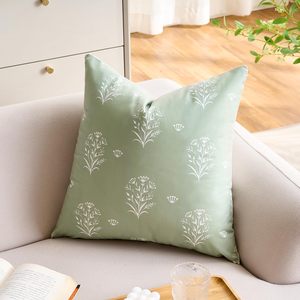 Lot de 2 housses de <span class=keywords><strong>coussin</strong></span> à motif de plantes d'été, douces pour canapé-<span class=keywords><strong>lit</strong></span>, salon, décoration de la maison - Product Image 2