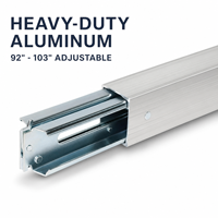 Barre de chargement en aluminium E Track à installation sans outil, poutre de soutènement robuste pour sécuriser la cargaison à l'intérieur des remorques et des fourgons