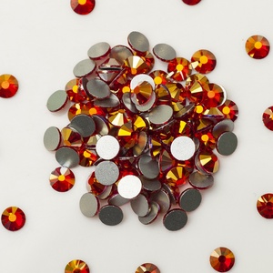 YANRUO Shiny Plated AB Crystal Drill Flat Back Non Hotfix Round Rhinestones for Decoration Clothes - Product Image 4