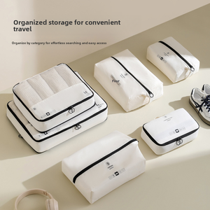 مجموعة حقائب تخزين للسفر قابلة للتخصيص، حقيبة منظمة للأمتعة، حقيبة ملابس محمولة كبيرة السعة، حقيبة تخزين مقاومة للماء وقابلة للضغط - Product Image 5