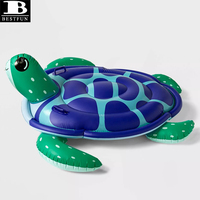 Flotteur de piscine gonflable géant en forme de tortue marine, radeau de détente aquatique pour animaux, île flottante, matelas pneumatique pour enfants et adultes