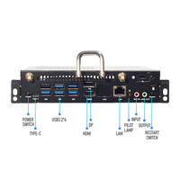 2024 Nuevo diseño OPS I3 I5 I7 12th 13th DDR4 8G SSD 256G OPS Computadora industrial Mini PC