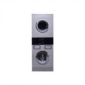 Laveuse-sécheuse automatique commerciale à tambour en acier inoxydable, à monnayeur et à carte - Product Image 1