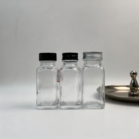 Bouteille en verre transparente pour lait, jus, boissons, 60 ml, 120 ml, 180 ml, pour kombucha, thé, miel, pouding