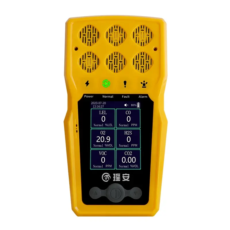 Multi OEM Handheld do analisador do monitor do gás e detector de gás portátil do ODM com 4/6 em 1 sensor do gás inflamável ou tóxico