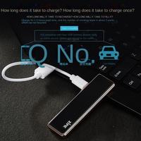 Briquet électronique sans flamme KY, rechargeable par USB, en alliage de zinc, certifié CE, classique, coupe-vent, mini, pour extérieur