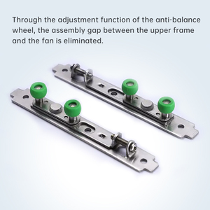 Ngoài trời ban công sân thượng hai lớp cửa kính bão tác động cách âm nặng cửa trượt - Product Image 6