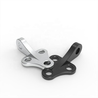 Pièces de support de manchon d'arbre fixe en aluminium de fraisage CNC à 5 axes personnalisées Pièces de machines de suspension à bras porteur élevé