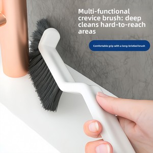 Crevice Brush Bathroom Toilet Scrubber Floor <b>Gap</b> Cleaner Hard Bristle Plastic Handle Lightweight 64g - Product Image 4