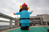 Ballon gonflable géant Zhenmei de 30 pieds Yukon Cornelius Décoration de Noël Père Noël rouge avec garantie d'un an