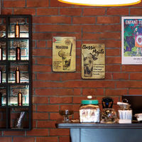 Letrero Metálico de Pared con Receta de Cóctel Cuba Mojito, Decoración para el Hogar, Bar, Pub, Cocina