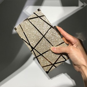 Sacs à main de soirée <span class=keywords><strong>pour</strong></span> femmes, petits sacs à main en daim, motif pierre, strass, cadre métallique, argent, or, champagne, sacs à main de fête, sacs à main de <span class=keywords><strong>mariage</strong></span> - Product Image 5