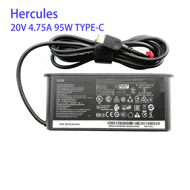 Laptop Charger/Power Supply Adapter 20V 4.75A 95W TYPE-C USB C for Lenovo Yoga Slim 7 Pro ADLX95YCC3A ADLX95YCC2A