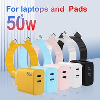Chargeur rapide Pd 20w 25w, prise UK, câble type C, kit jaune noir, adaptateur secteur double USB C pour téléphone Android, fabrication OEM