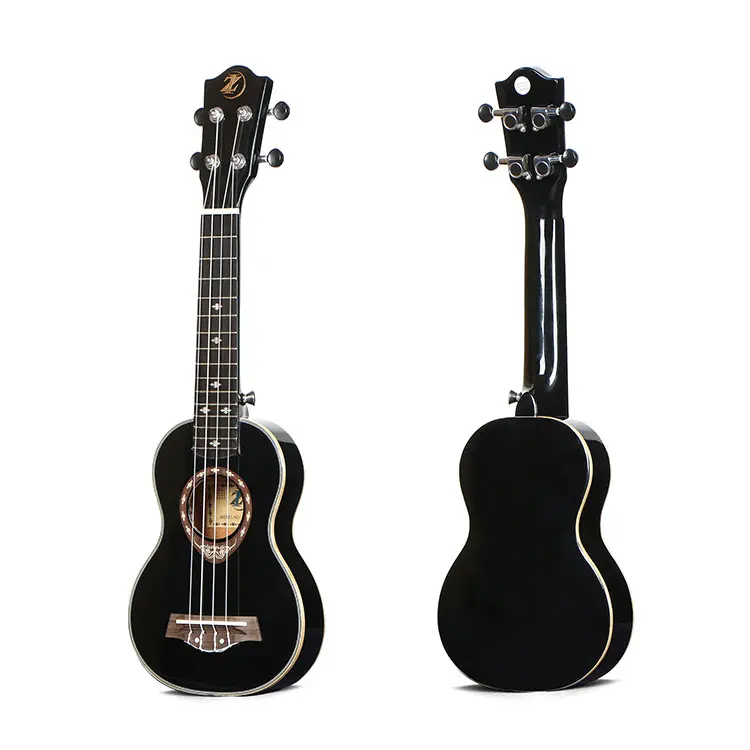 Wholesale 21 Inch Black Color China ukulele Concert Ukulele with Good Price
