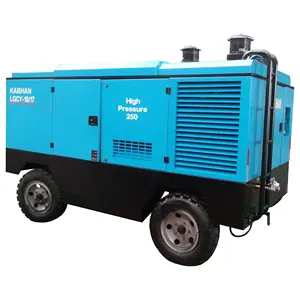 Chất lượng cao 17bar hai giai đoạn nén di động DIESEL Vít Máy nén khí lgcy18/17 cho khai thác mỏ khoan