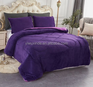 Cotton Velvet Comforter Coverlet <strong>Quilt</strong> <strong>Continental</strong> <strong>Quilt</strong> Cotton Quilted Bed Runner - Product Image 3