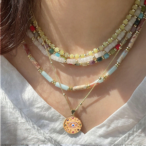 18K Gold Plated Brass Trendy <b>Statement</b> <b>Necklace</b> with Zircon Beads Imitation Pearls for Women's Wedding Jewelry - Product Image 3