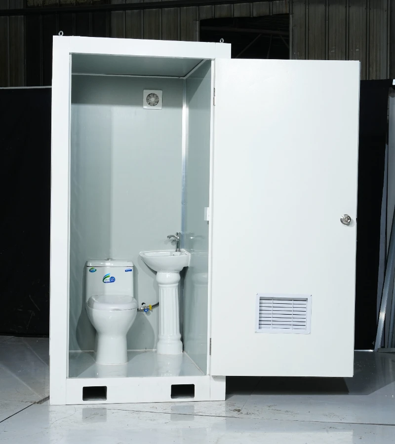 Portable Toilet  Prefab Container Toilet with Sink and Toilet for Outdoor Events Construction Sites Easy Install for Use 2
