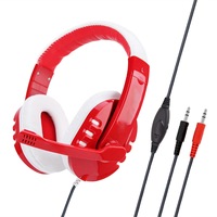 Vente en gros casque de jeu filaire OEM avec microphone couleur unique pour PC/ordinateur portable/PS4/PS5/XBOX Sports Aviation DJ utilisation du téléphone mobile