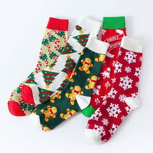 Vente chaude Automne et Hiver Père Noël Tube Elk Cadeau de Noël Chaussettes à la mode - Product Image 4