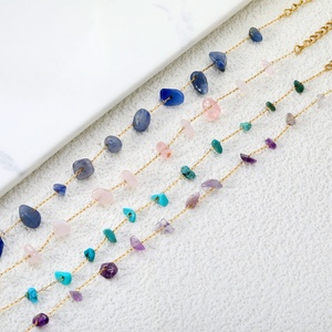 Fashion Natural Stone Stainless Steel Jewelry 18K Gold Plated Wholesale <b>Chain</b> Bracelet Waterproof Women Bracelets for Summer - Product Image 1