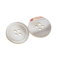 Boutons en coquille écologiques de haute qualité en gros, boutons à 4 trous, boutons de décoration en perles