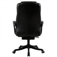 Chaise de bureau de direction ergonomique moderne à dossier haut, inclinable à 135 degrés, réglable en hauteur, en cuir de luxe, confortable