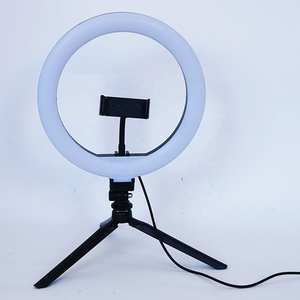 Lumière Annulaire LED RVB Selfie de 10 Pouces en Gros Avec Mini Trépied, Lumière Vidéo de Contrôle, Lumière Annulaire de Bureau - Product Image 5