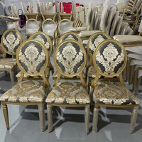 Chaise de banquet élégante 5 étoiles pour mariage, hôtel, restaurant, empilable en aluminium, pour extérieur