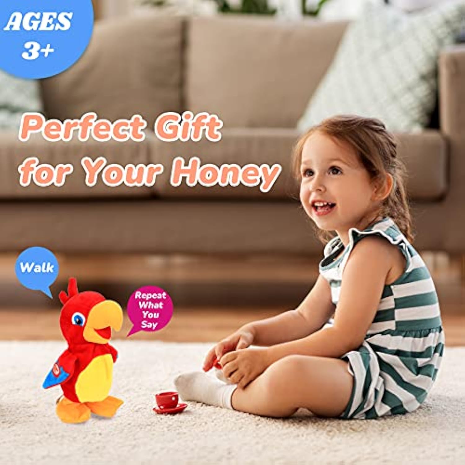 talking parrot toy
