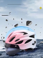 Lunettes de cyclisme magnétiques respirantes anti-éblouissement avec feu arrière pour casque – Équipement pour VTT, vélo de route et vélo pliant