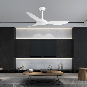 Ventilateur de plafond moderne à LED de haute qualité, 52 pouces, décoratif pour l'intérieur, avec télécommande, 3 pales en ABS - Product Image 1