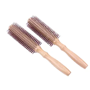 Classic Coda hair dryer rotating wooden hair brush for women with logo professional for hair styling