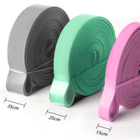 Bandas de Resistencia de Goma Coloridas de Alta Calidad al por Mayor para Pilates, Yoga, Entrenamiento de Fuerza, Elásticas, Ligeras, Equipo de Gimnasio