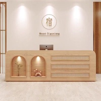 Comptoir de réception minimaliste moderne multifonctionnel pour restaurants, bars, salons de beauté, centres de bien-être, maisons d'hôtes