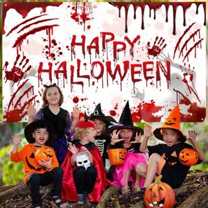 Wholesale Custom Happy Halloween Pumpkin Spooky Banner Party Theme <b>Flags</b> Polyester Digital Printing for Decorations - Product Image 4