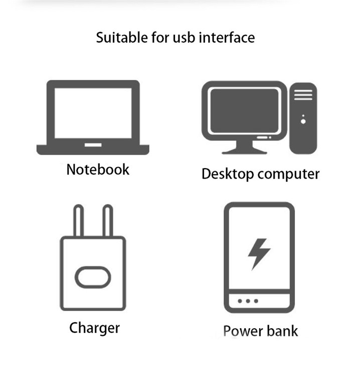 USB Plug Lamp Computer Mobile Power Charging USB Small Book Lamps LED Eye Protection Reading Light Small Round Light Night Light