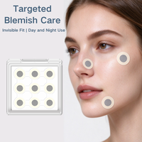 Patchs Hydrocolloïdes Anti-Acné à l'Acide Salicylique en Forme Ronde, Traitement Localisé des Boutons, Contrôle du Sébum, Soin des Imperfections, Emballage Personnalisé
