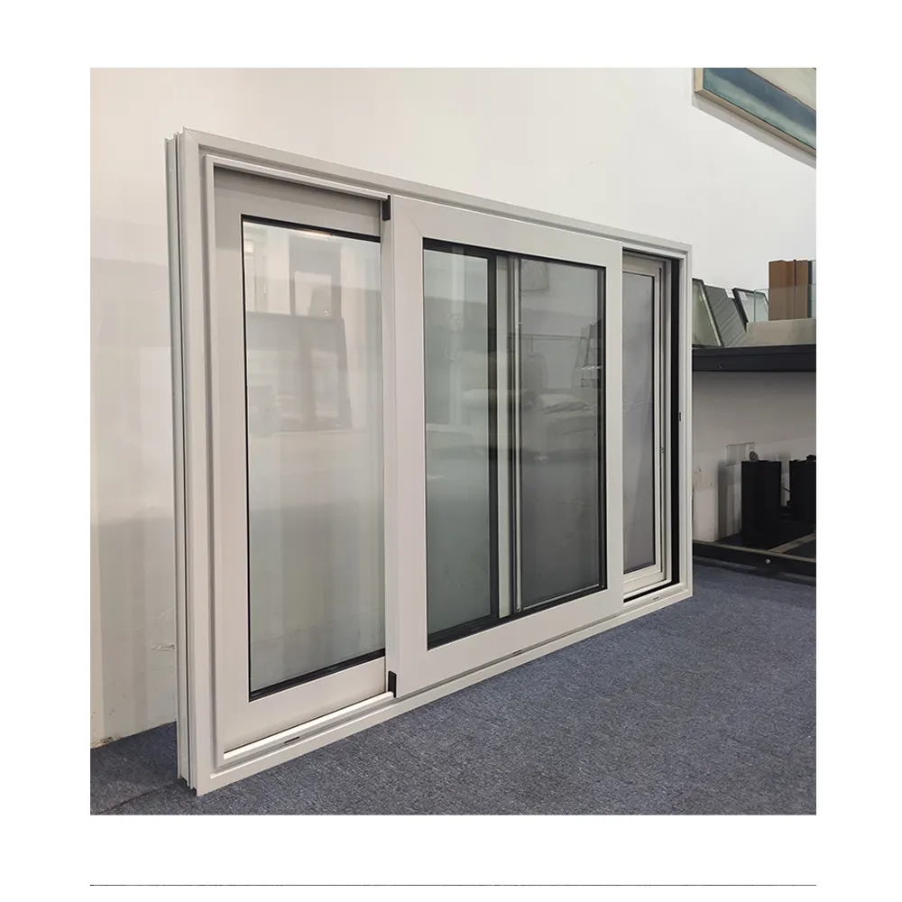 Como 2047 casa ventanas de doble acristalamiento ventanas correderas de aluminio diseño de ventanas estándar de Australia