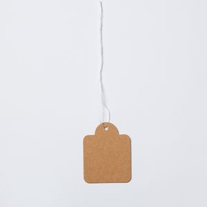 מותאם אישית 15*25 מ "מ קראפט נייר מלאכה מחיר תגיות ביגוד ריק שוק גודל שוק לתלות תווית עם מחרוזת עבור קמעונאית 15 - Product Image 4