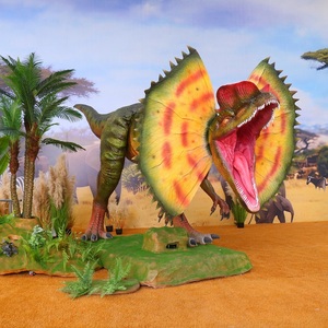<span class=keywords><strong>Dinosaure</strong></span> animatronique réaliste Chuangying Jurassic World Dilophosaurus à vendre - Product Image 1