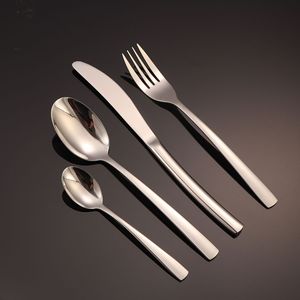 Stainless Steel Cutlery Set <b>Knife</b> Fork Spoon Polished Straight Edge Durable European Style - Product Image 1