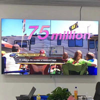 Pantalla de Video Digital 4K de 55 Pulgadas para Exhibición en Tiendas, con Retroiluminación LED, sin Bordes de 1.8mm y 3.5mm, Combinación Libre 4x4