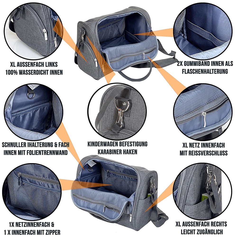 Multifunctional custom luxury portable mom baby bag set mummy travel backpack storage diaper bags for mothers