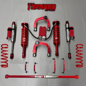 Kit de suspension réglable à compression et rebond par nitrogène de haute qualité pour Toyota Land Cruiser LC300, adapté aux terrains accidentés 4x4. - Product Image 1