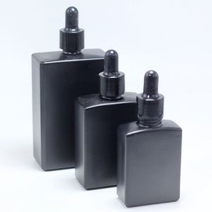 Manufacture Supplier Matte Black Frosted15ml 30ml 50ml 100ml Glass Serum <b>Dropper</b> Eye Essential Oil <b>Bottle</b> - Product Image 4