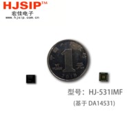 Módulo Bluetooth de Bajo Consumo HJ-531IMF (DA14531) de 1Mb con Antena de 5*4.75mm, Módulo BLE5.1